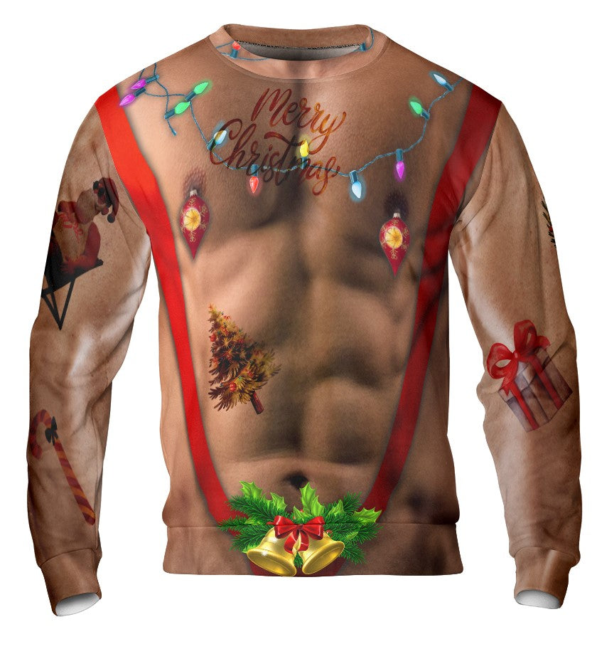 WW | 6er Pack Unisex Hässliches Weihnachts Sweatshirt mit Rundhalsausschnitt - HYPERFAVOR