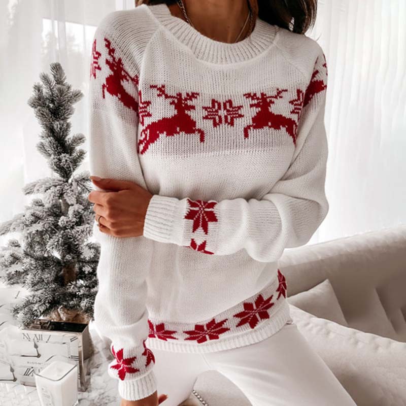 WW | Warmer Weihnachtsstrickpullover für Damen