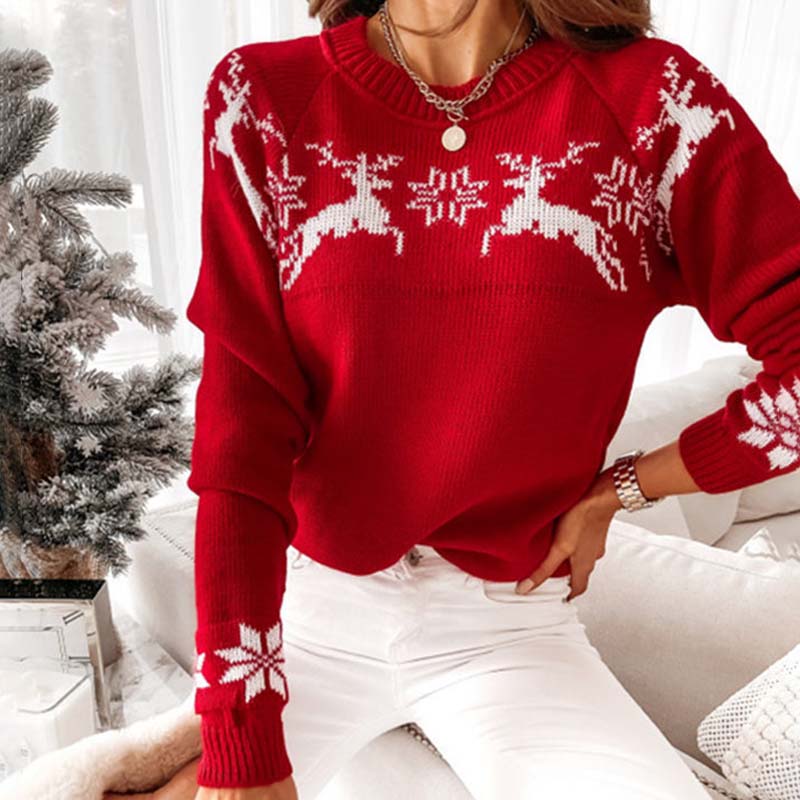 WW | Warmer Weihnachtsstrickpullover für Damen