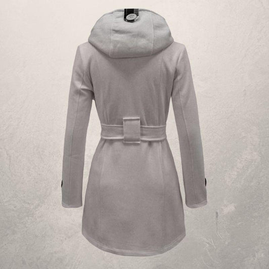 WW | Trenchcoat Doppelreiher Kapuze Taillengürtel Klassischer Schnitt