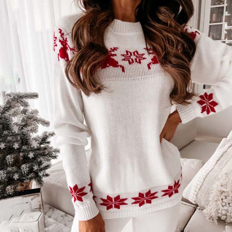 WW | Warmer Weihnachtsstrickpullover für Damen