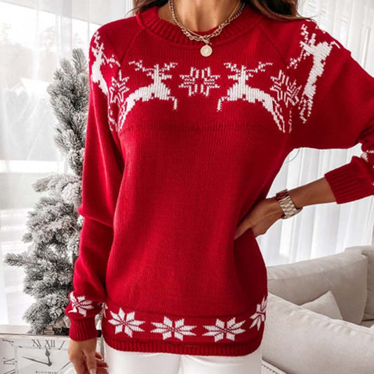 WW | Warmer Weihnachtsstrickpullover für Damen