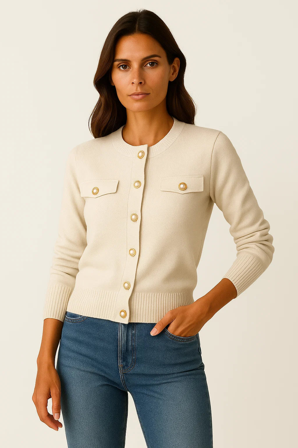 WW | Modern, comfortable cardigan with long sleeves