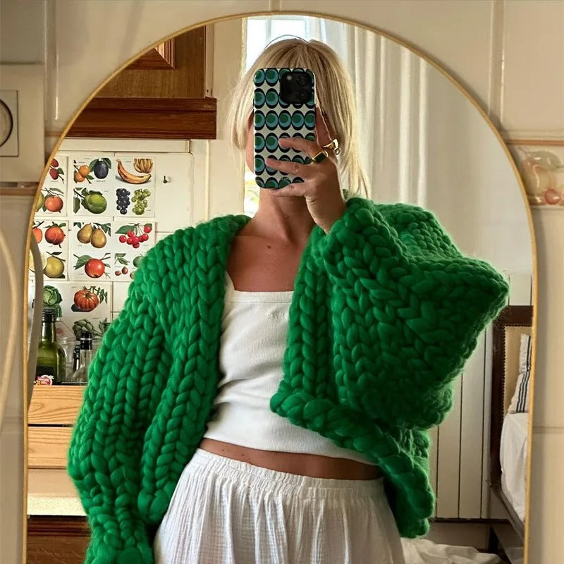 WW | Gemütliche Strickjacke in Unifarbe, lässig
