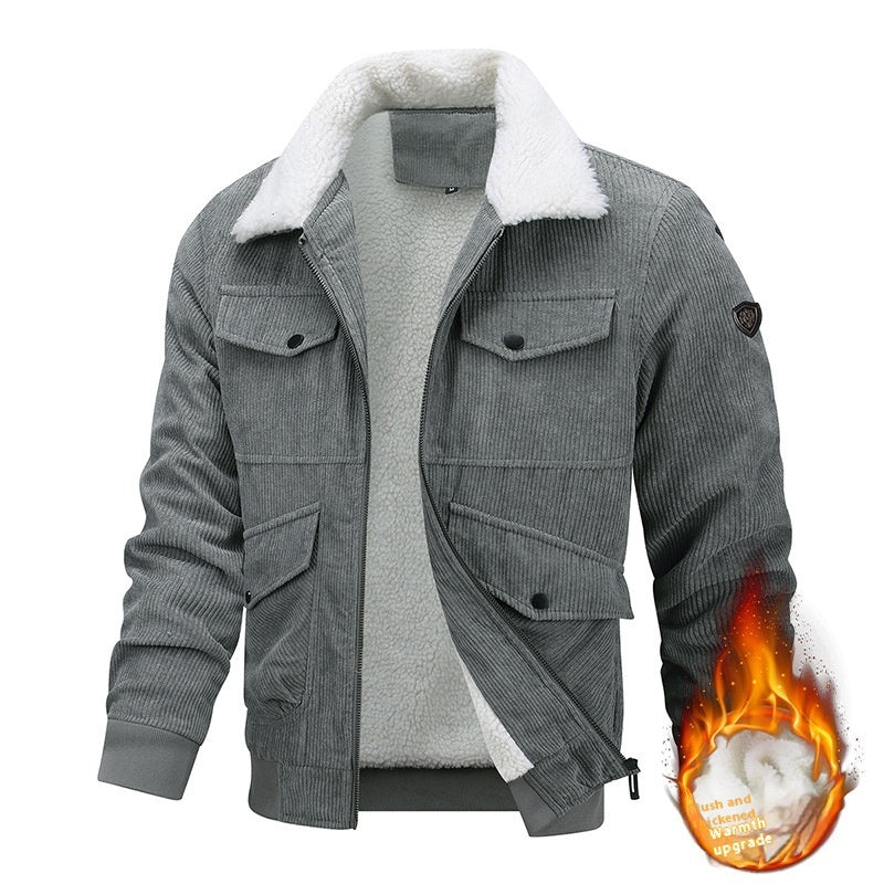 WW | Cordjacke mit warmem Kragen für Männer