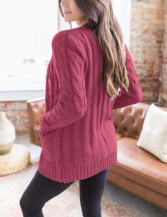 WW | Warme Wollstrickjacke für Jeden Tag