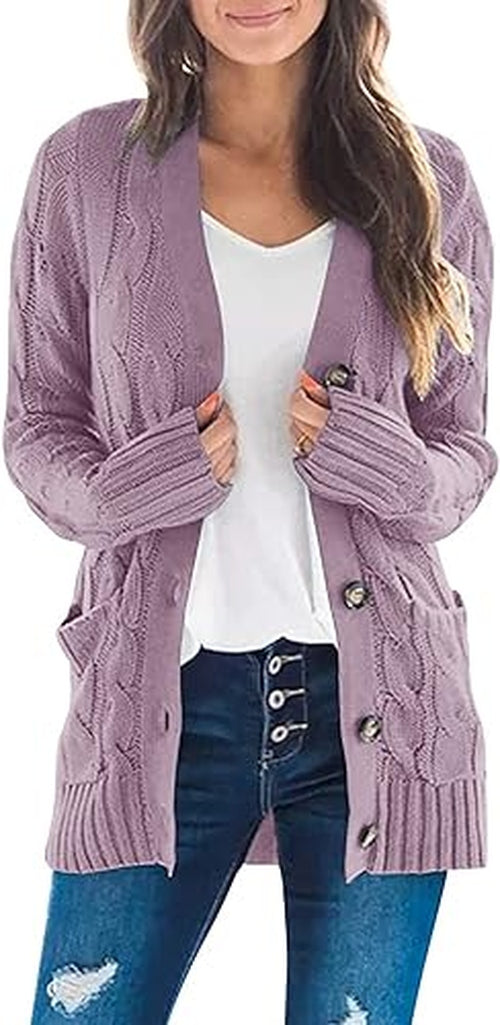 WW | Weiche Strickjacke Für Jeden Tag Für Freizeit