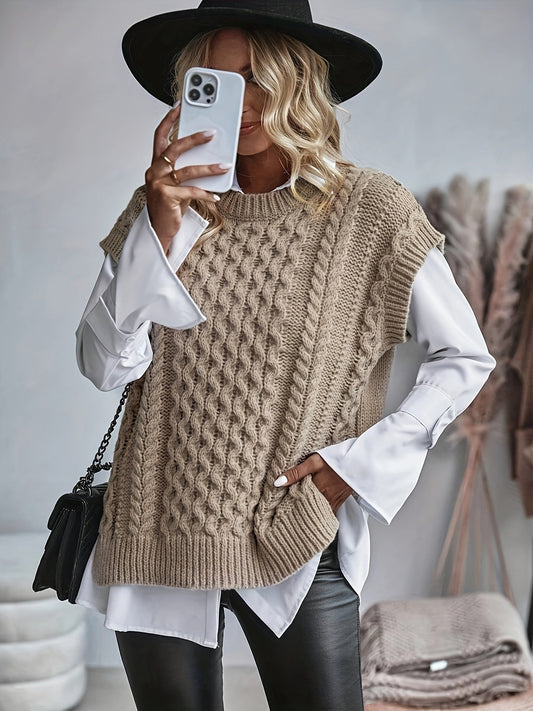 WW | Strickjacke mit Öffnungen für Damen