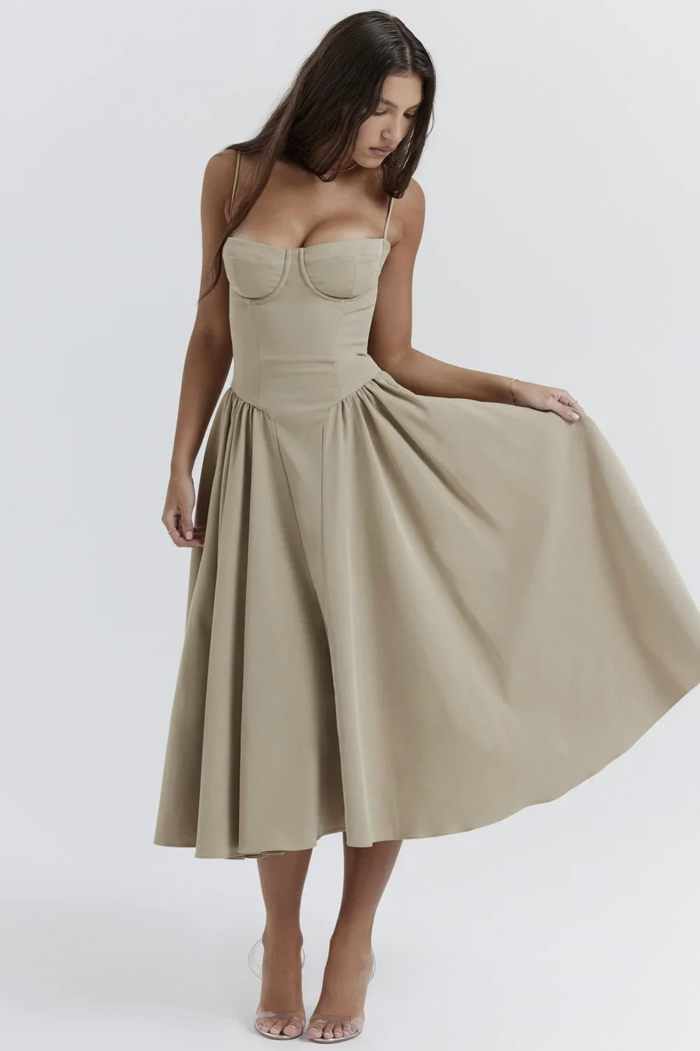 Michaela - Sleeveless Midi Dress