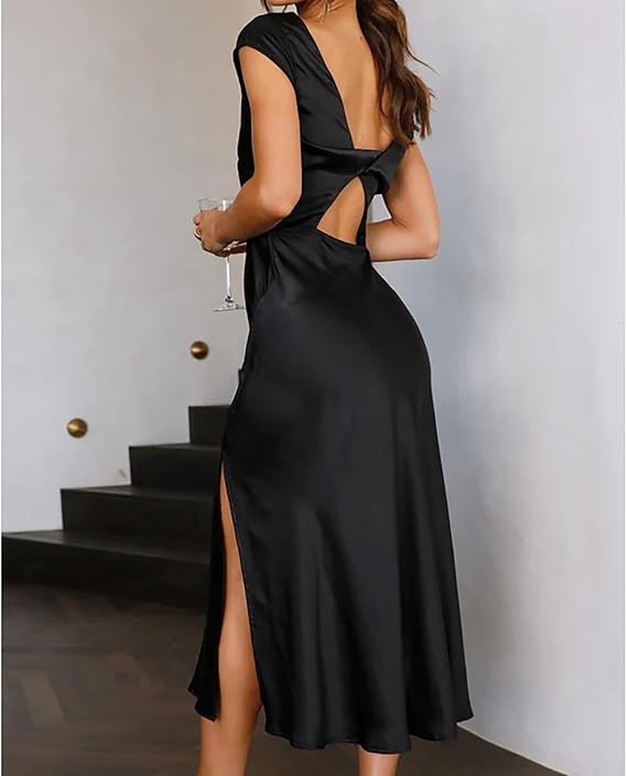 W&W - Elegantes Slik-Kleid