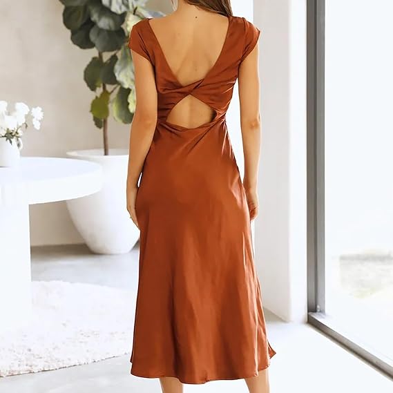 W&W - Elegantes Slik-Kleid