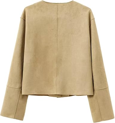 WW | Cropped Blazer Jacket with Long Sleeves and Elegant Tailored Fit