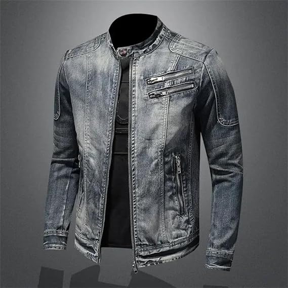 WW | Herren Stehkragenjacke - Mit Reißverschluss