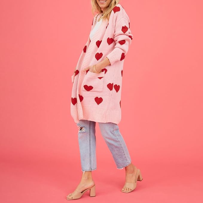 WW | Süßer Cardigan mit Herzmuster