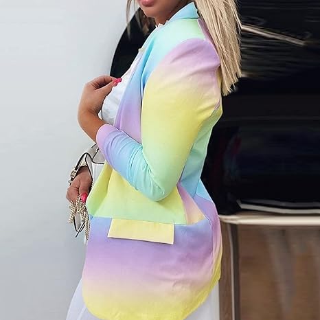 WW | Langärmelige Tie-Dye-Blazer