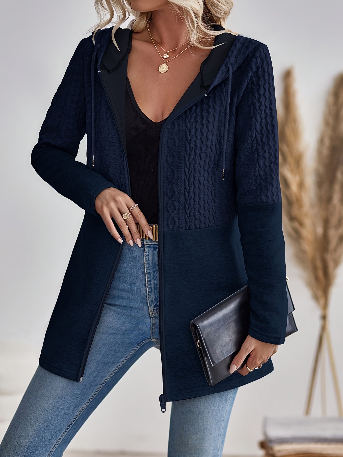 WW | Damen Kapuzen Sweatshirt mit Reißverschluss