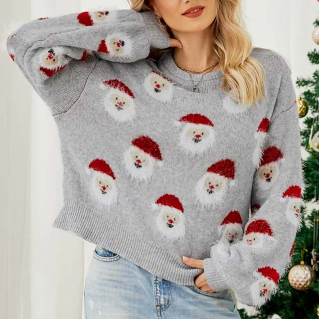 WW | Modischer Weihnachtsstrickpullover für Damen