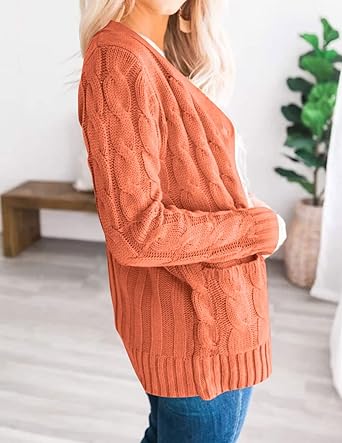 WW | Langärmeliger Pullover Aus Zopfstrick