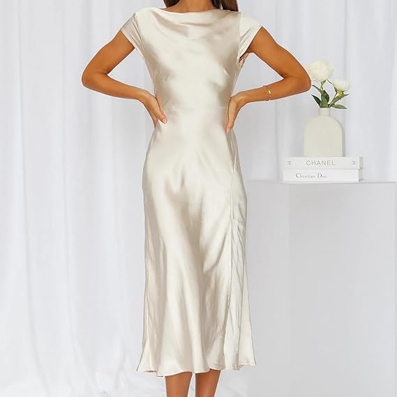 W&W - Elegantes Slik-Kleid