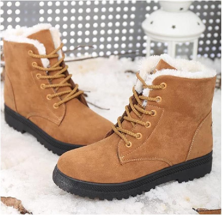 WW |  Winter Stiefeletten mit Wolle und Absatz für Damen - Ideal für den Winter