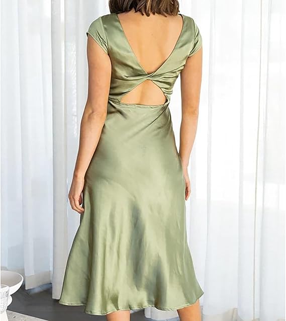 W&W - Elegantes Slik-Kleid