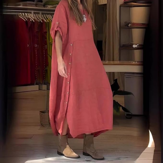 WW | Leinen Baumwolle Kleid