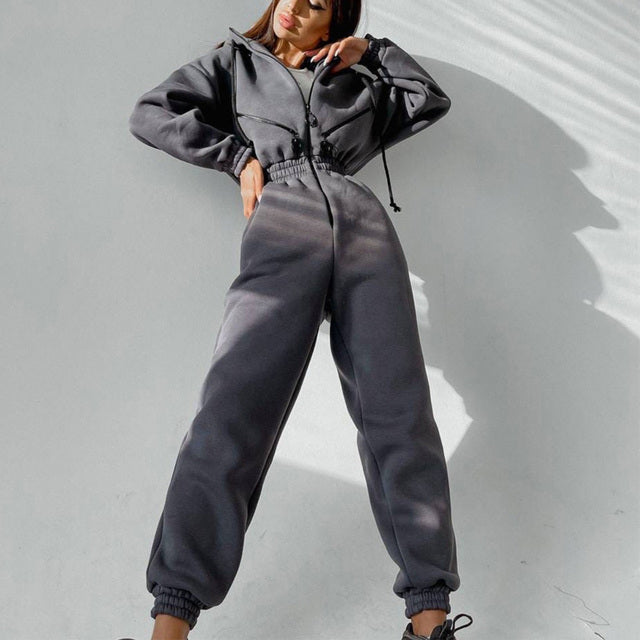 WW | Women's Hoodie Two-Piece Set for Everyday and Leisure