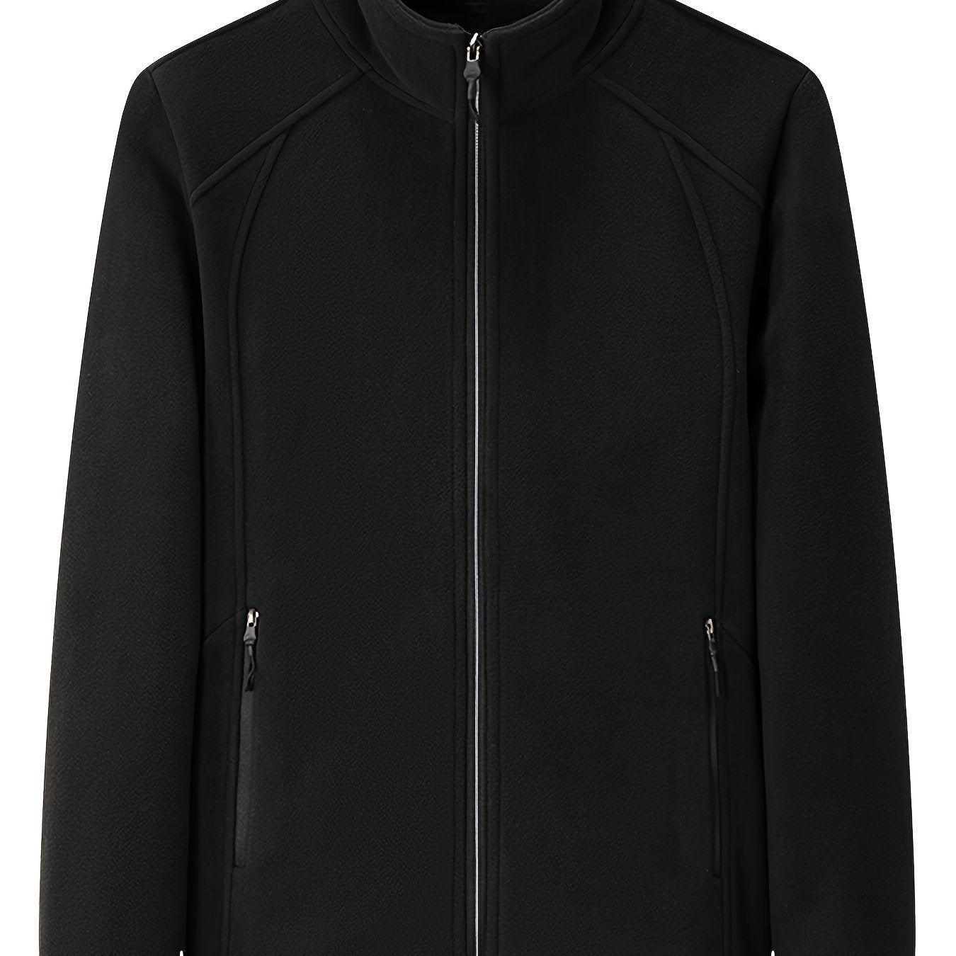 WW | Plüsch Damen Outdoorjacke mit Hohem Kragen und Langen Ärmeln