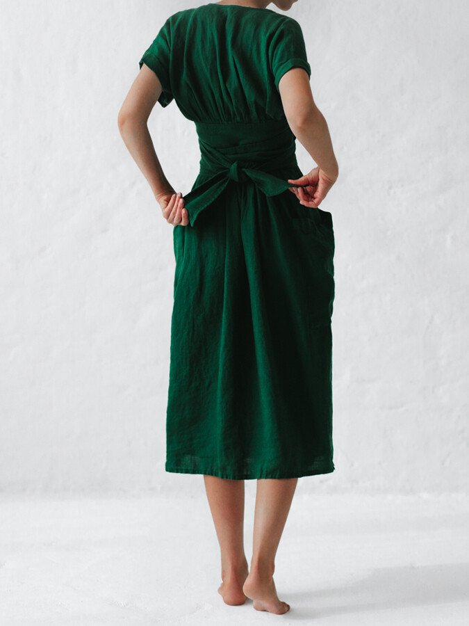 WW | Fließendes Leinenkleid