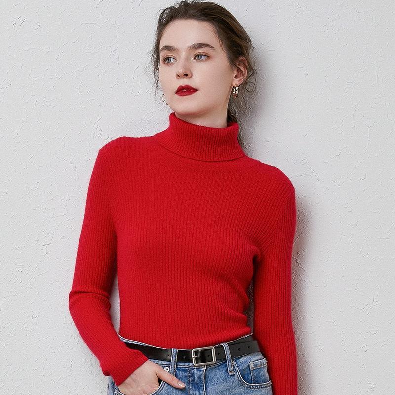 WW | Premium-Wollrollkragenpullover für Frauen