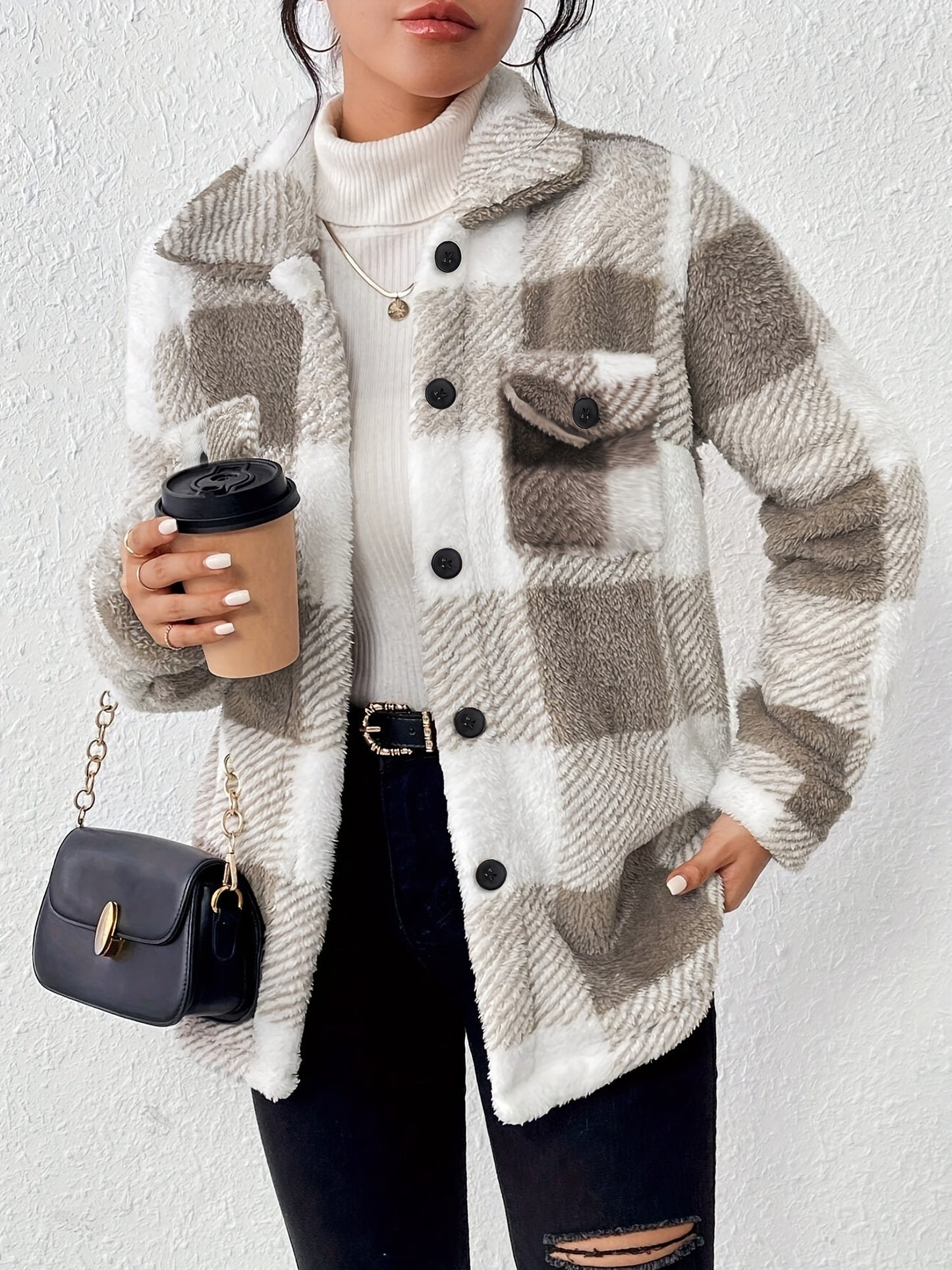 WW | Fleece Übergroße Jacke