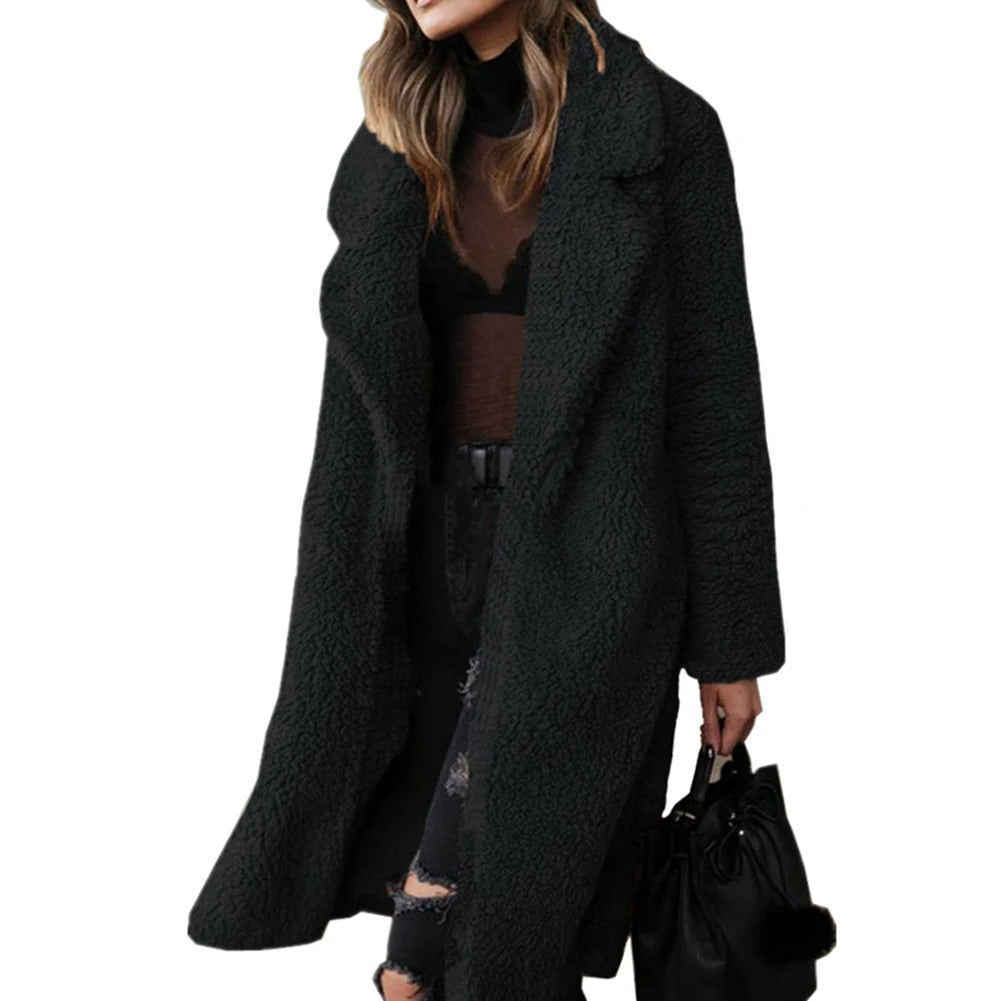 WW | Elegante Plüsch Winterjacke für Damen