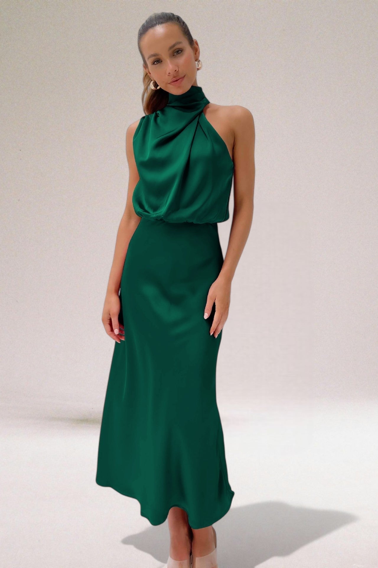 Flavia™ | Glamouröses Satinkleid