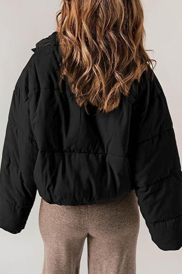 WW | Schlichte gestepptes Puffer-Jacke