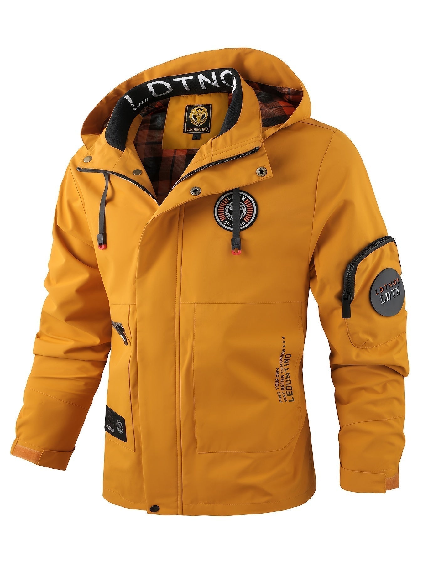 WW | Thick Long Sleeve Lapel Collar Winter Jacket for Men - Perfect for Outdoor Activities
