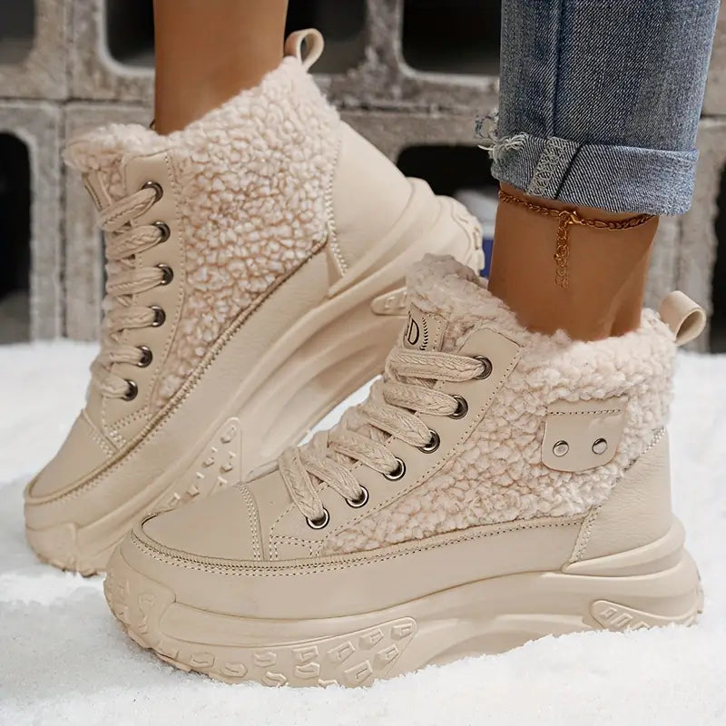 WW | Damen Fleecegefütterte Winter Schneestiefel