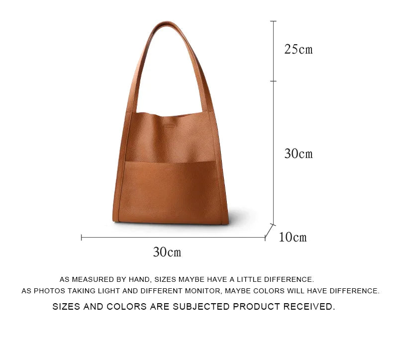Leather-style shoulder bag