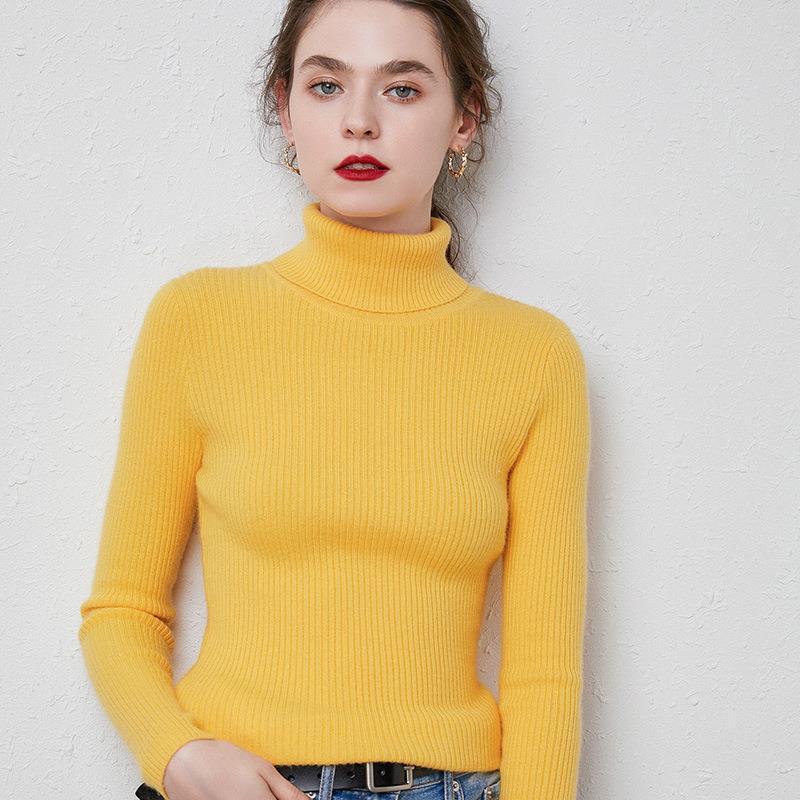 WW | Premium-Wollrollkragenpullover für Frauen