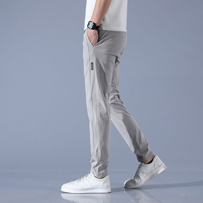 WW | Atmungsaktive Gerade Sporthose Aus Sommer Eis Seide Für Herren