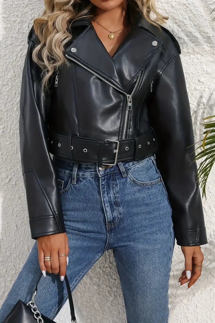 WW | Short leather jacket