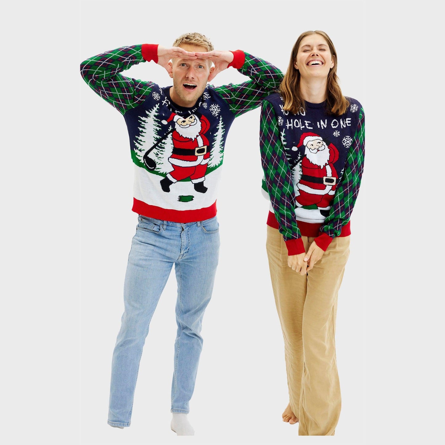 WW | Ho Ho Hole In One Weihnachts-Pullover - Herren