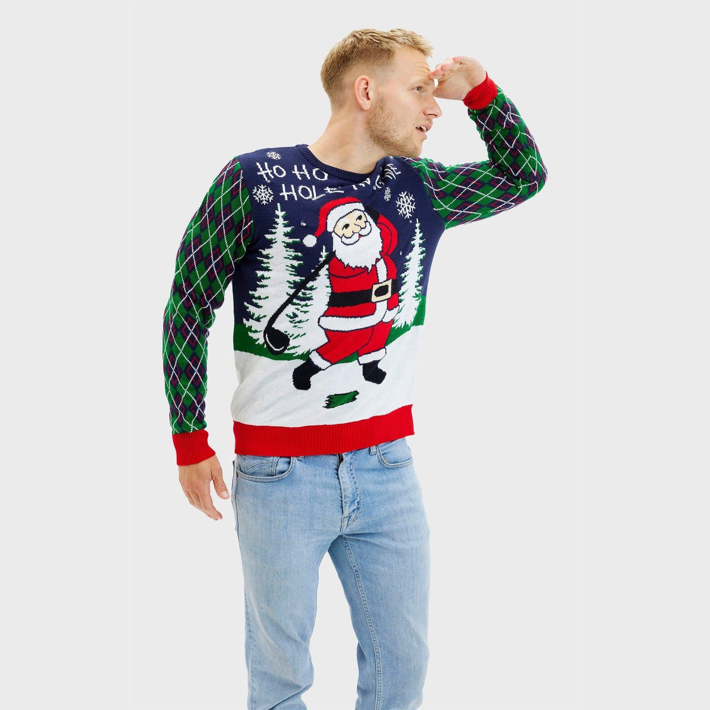 WW | Ho Ho Hole In One Weihnachts-Pullover - Herren