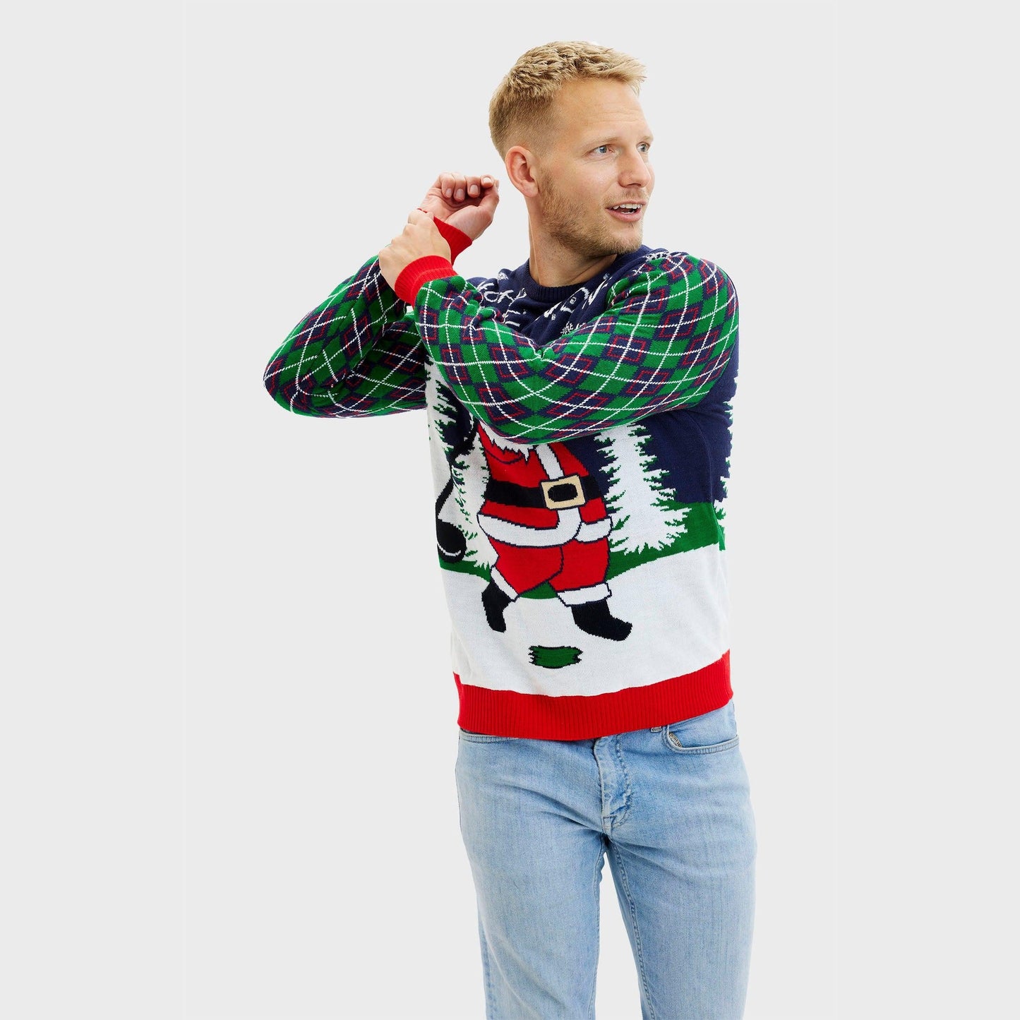 WW | Ho Ho Hole In One Weihnachts-Pullover - Herren