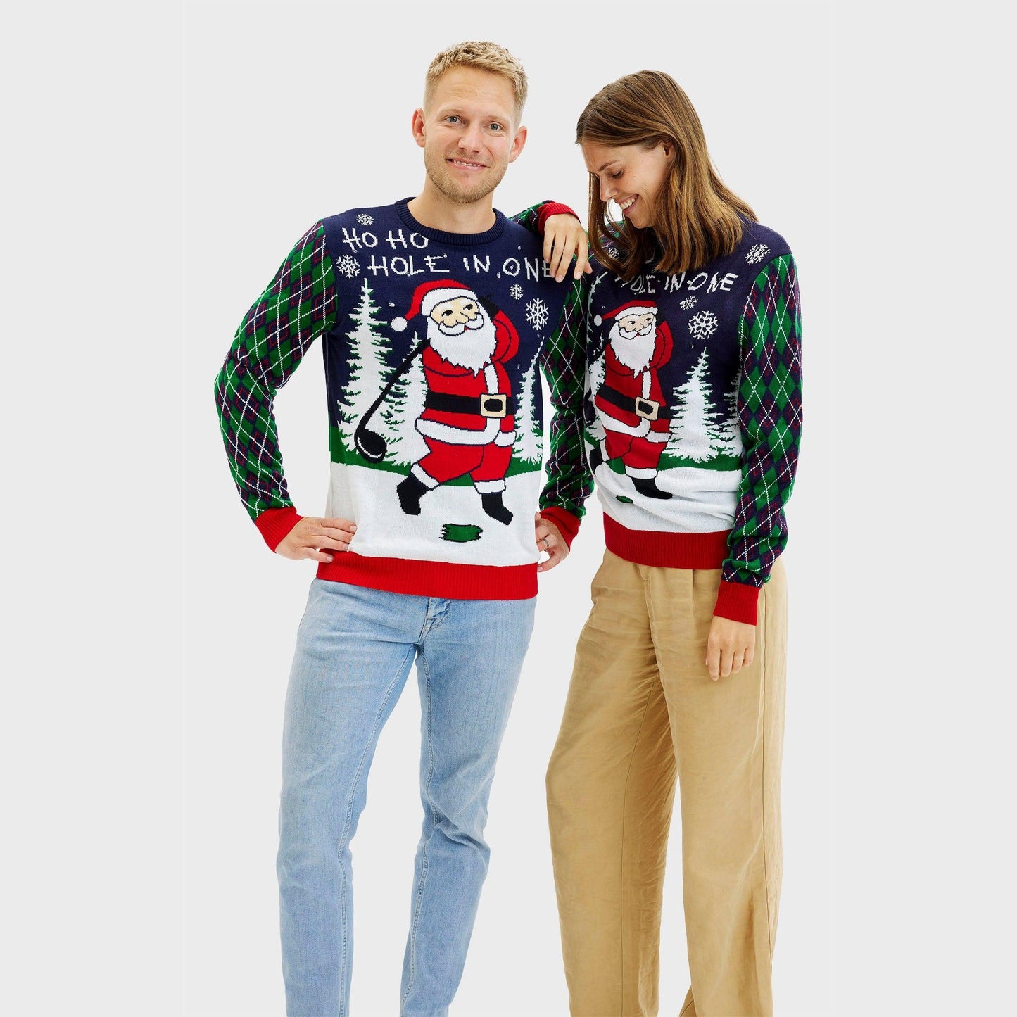 WW | Ho Ho Hole In One Weihnachts-Pullover - Herren
