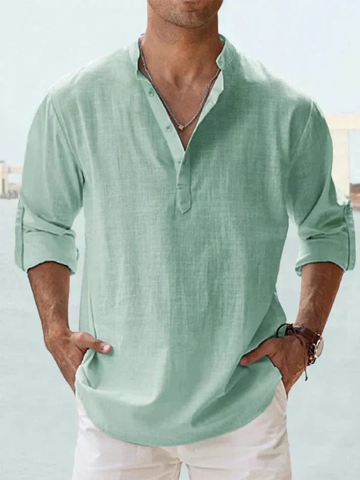 WW | Men's Long-Sleeve Linen and Cotton Shirt