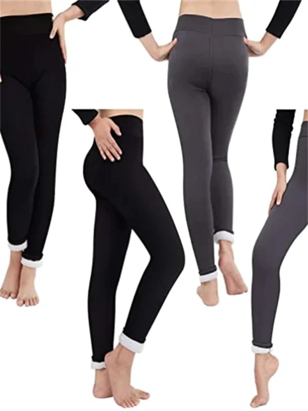 WW | Damen Winterhosen Fleece - Warme Leggings mit Formeffekt