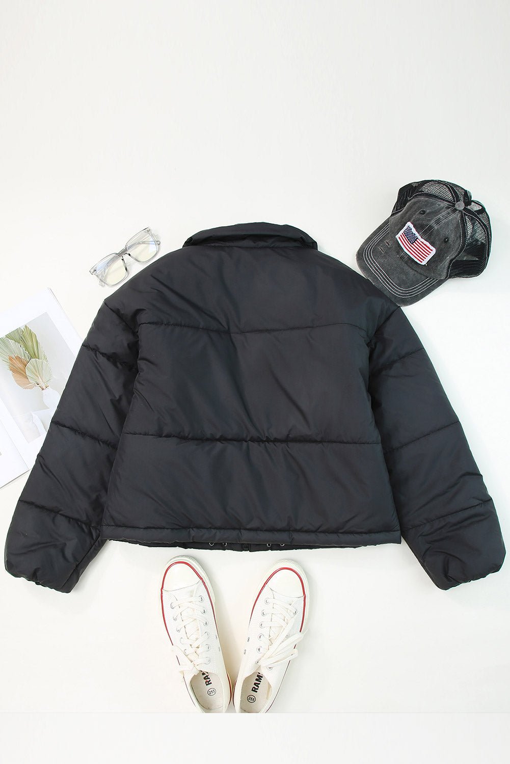 WW | Puffer Jacket - Lightweight Warmth - Drawstring Hem - Casual Winter Style