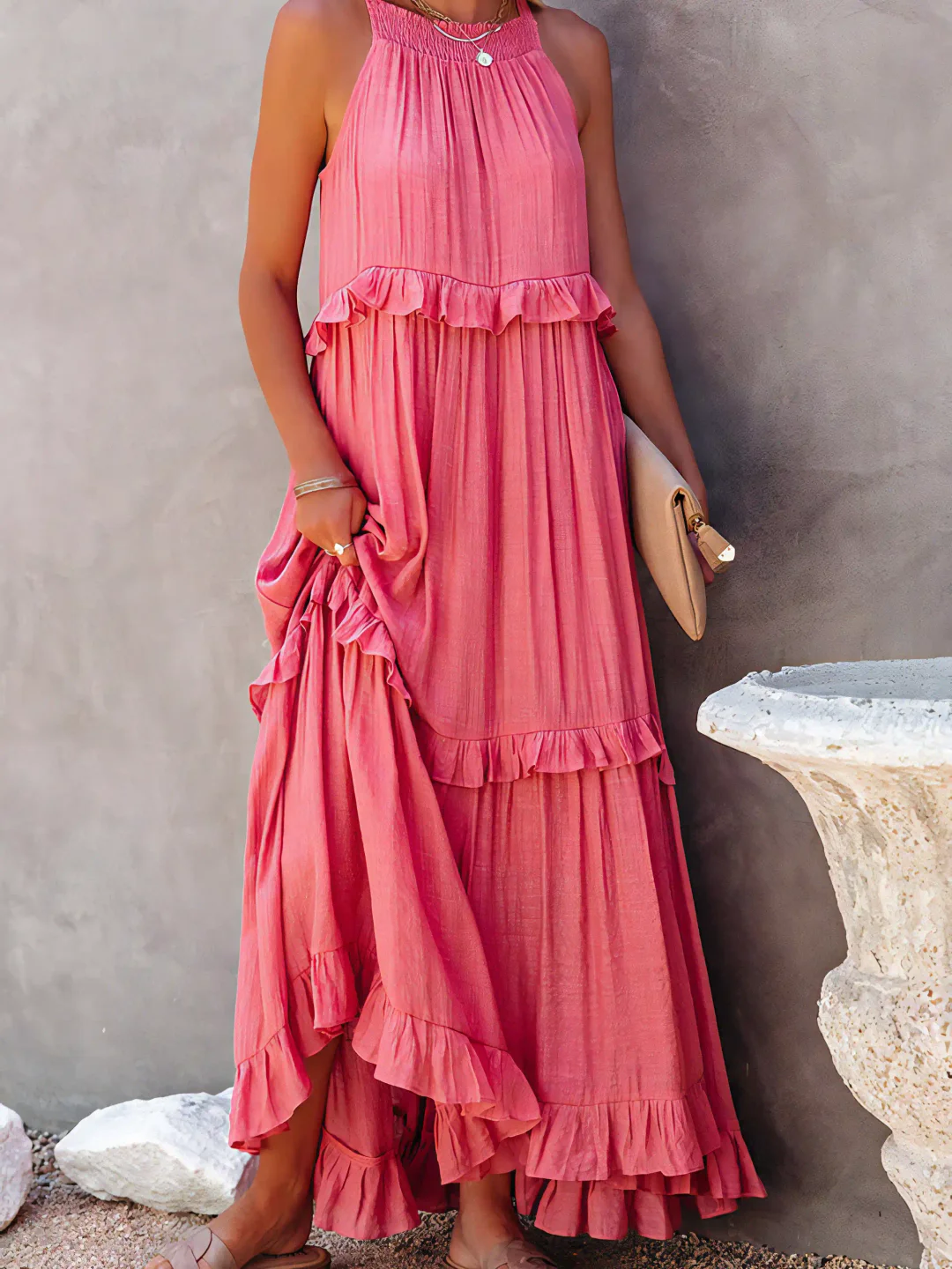 Vesa™ | Flowing Ruffled Dress