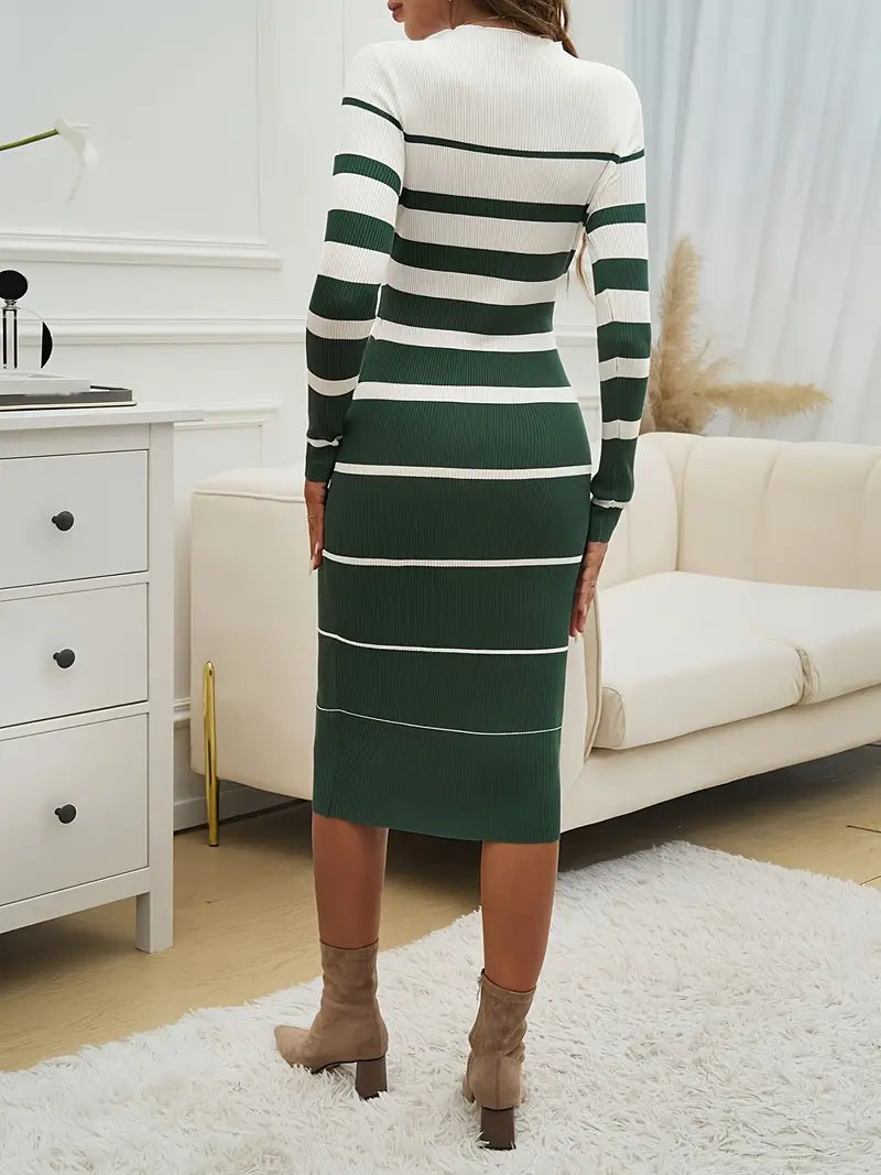 WW | Streifen Bodycon Kleid