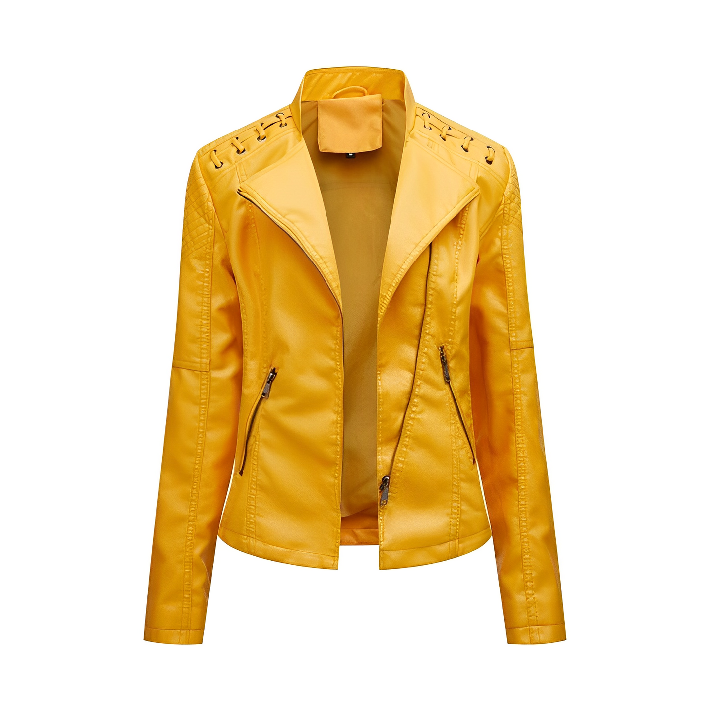 WW Allrounder: The ElegantAura Leather Jacket